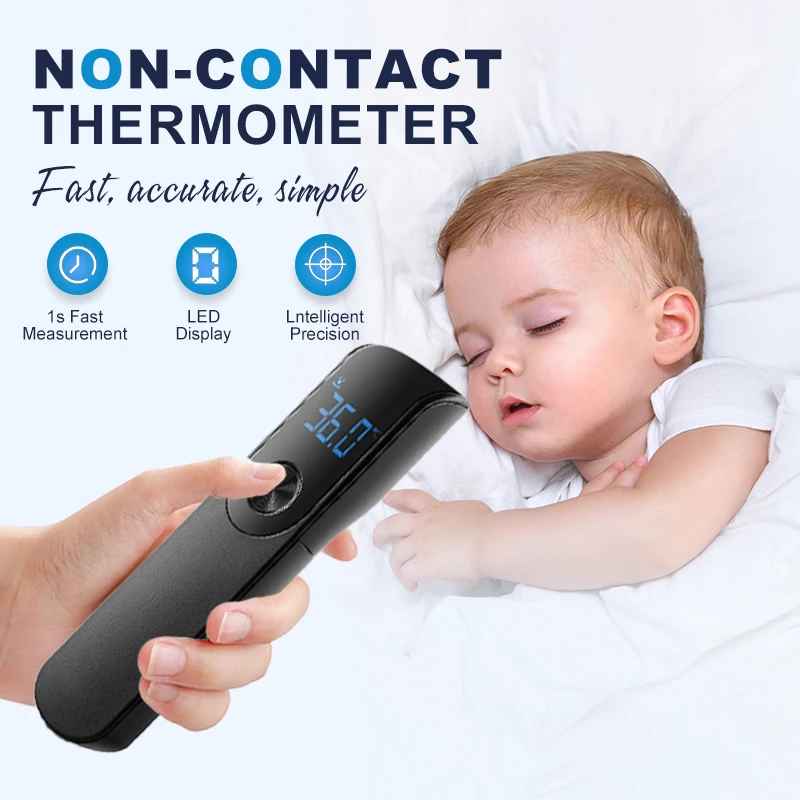 Digital Non-Contact Thermometer Infrared Thermometer Forehead Ear medical Termometro Body Fever Baby/Adult Temperature