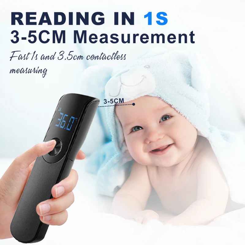 Digital Non-Contact Thermometer Infrared Thermometer Forehead Ear medical Termometro Body Fever Baby/Adult Temperature