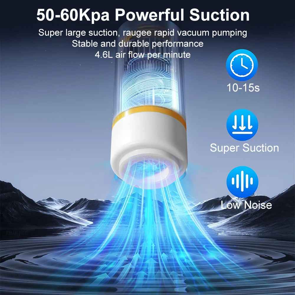 Mini Electric Air Pump Rechargeable for Food Fresh-Keeping Vacuum Sealed Bag Storage Bag Automatic Vacuum Compression Machine