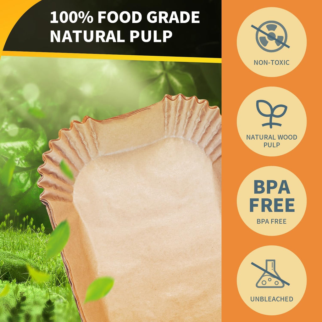 150PC Air Fryer Liners, Ninja Air Fryer Paper Liners Disposable